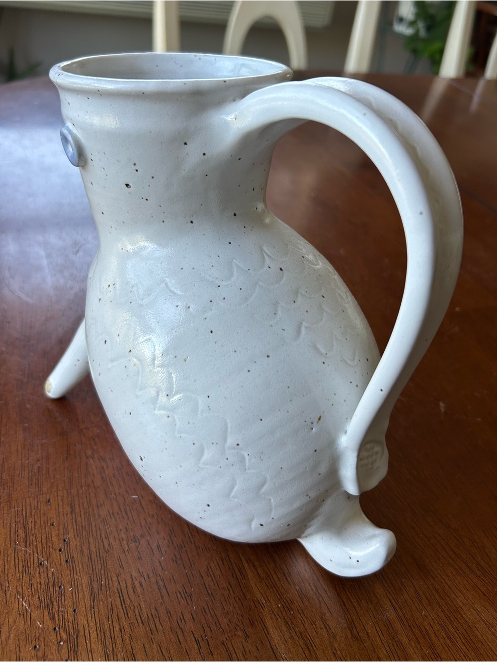 Handcrafted Zoomorphic Studio Pottery Pitcher EUC RARE - Picture 8 of 13